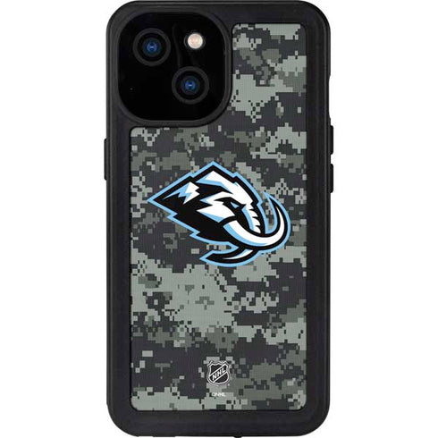 NHL Utah Mammoth DigiCamo iPhone 15 Waterproof Case